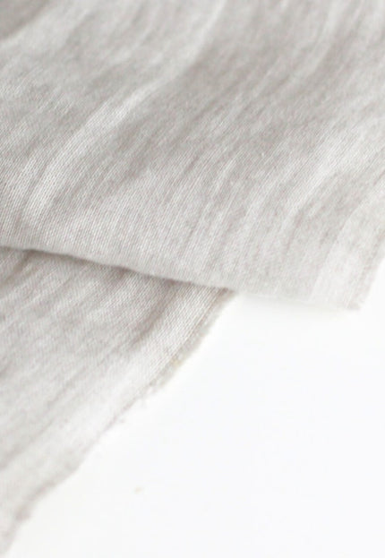 Tela de lino puro tejida a mano en color greige, 58" pulgadas de ancho, 170 g/m², 40 hojas