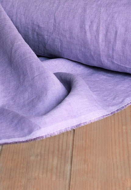 Lilac/Light Pink Linen Fabric by the yard, 58 inches wide, 40s lea, 170 GSM