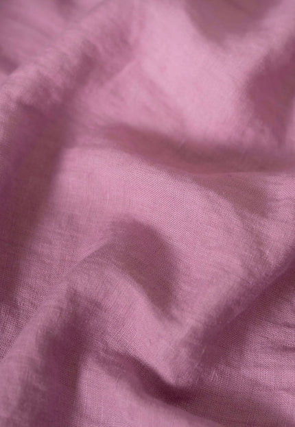 Lilac/Light Pink Linen Fabric by the yard, 58 inches wide, 40s lea, 170 GSM