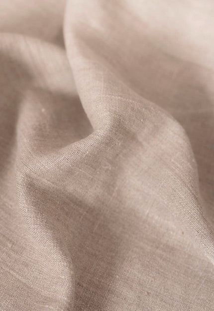 Light Brown Linen Fabric by the yard, 58 inches wide, 40s lea, 170 GSM