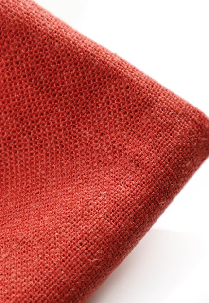 Tissu en chanvre/jute teint naturellement orange rouille, 54 pouces de large, 280 g/m²