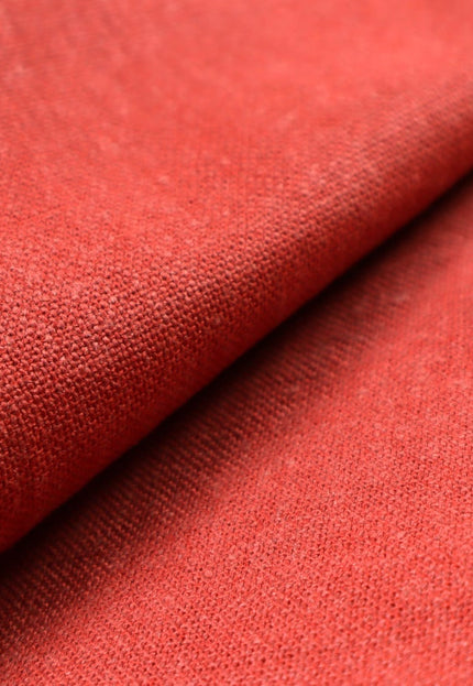 Tissu en chanvre/jute teint naturellement orange rouille, 54 pouces de large, 280 g/m²