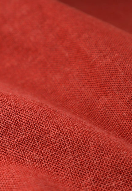 Tissu en chanvre/jute teint naturellement orange rouille, 54 pouces de large, 280 g/m²