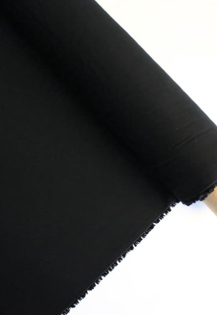 Black Tencel™ Twill Fabric by the yard, 56 inches wide, 145 GSM, Lyocell India