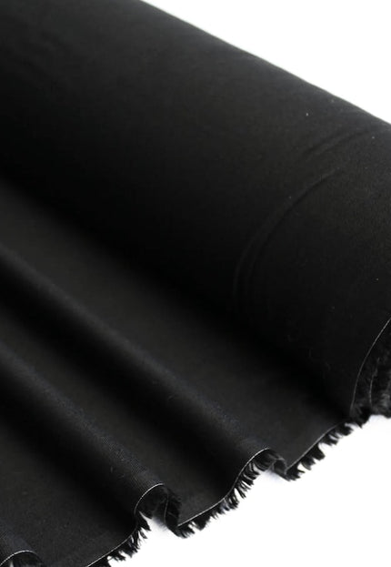 Black Tencel™ Twill Fabric by the yard, 56 inches wide, 145 GSM, Lyocell India