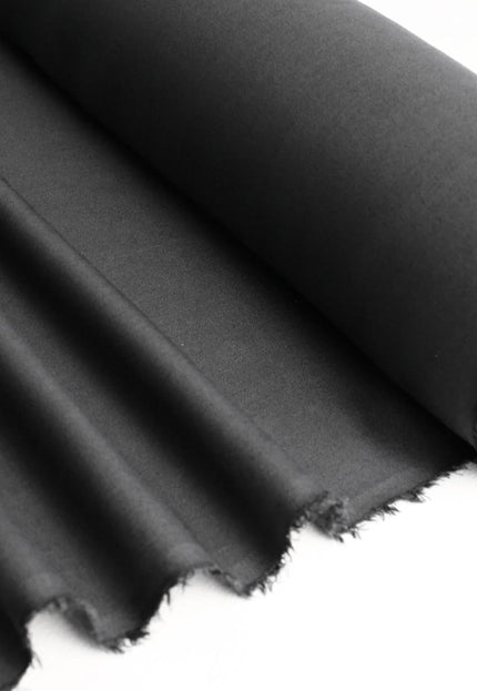 Black Tencel™ Twill Fabric by the yard, 56 inches wide, 145 GSM, Lyocell India