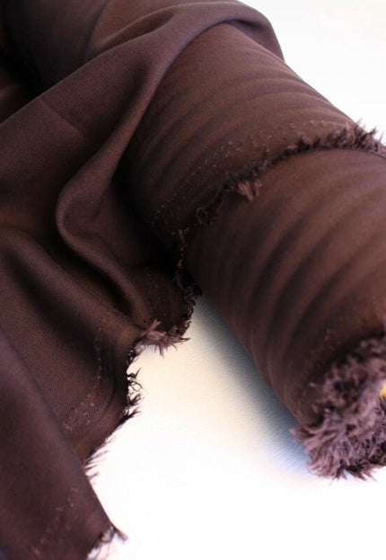 Navy Blue & Berry Brown Tencel™ Twill Fabric by the yard, 56 inches wide, 145 GSM, Lyocell India