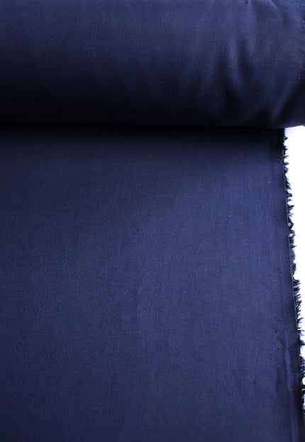 Navy Blue & Berry Brown Tencel™ Twill Fabric by the yard, 56 inches wide, 145 GSM, Lyocell India