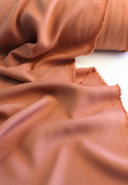 Light Pink and Brown Tencel™ Twill Fabric by the yard, 56 inches wide, 145 GSM, Lyocell India