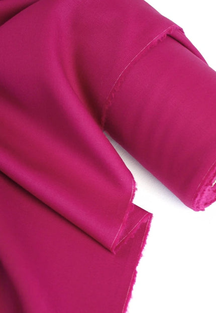 Pink and Poppy Red Tencel™ Twill Fabric by the yard, 56 inches wide, 145 GSM, Lyocell India