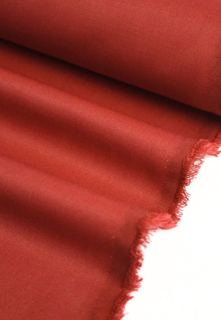 Pink and Poppy Red Tencel™ Twill Fabric by the yard, 56 inches wide, 145 GSM, Lyocell India