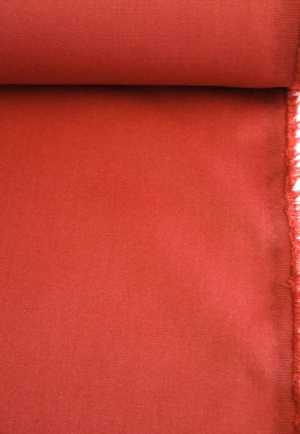 Pink and Poppy Red Tencel™ Twill Fabric by the yard, 56 inches wide, 145 GSM, Lyocell India