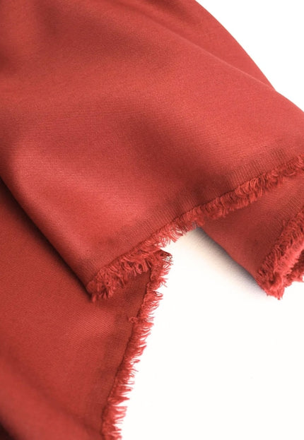 Pink and Poppy Red Tencel™ Twill Fabric by the yard, 56 inches wide, 145 GSM, Lyocell India