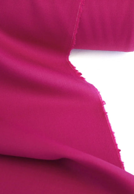 Pink and Poppy Red Tencel™ Twill Fabric by the yard, 56 inches wide, 145 GSM, Lyocell India