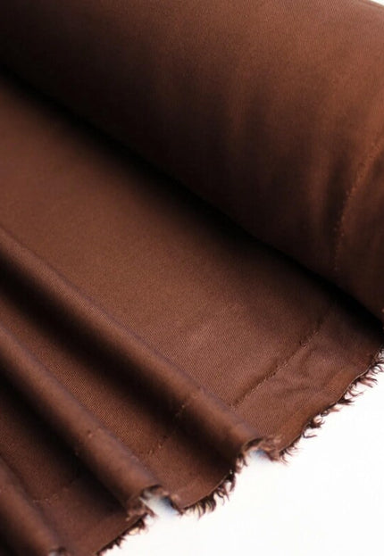 Tela de sarga Tencel™ color coral y marrón oscuro por yarda, 56 pulgadas de ancho, 145 g/m², Lyocell India