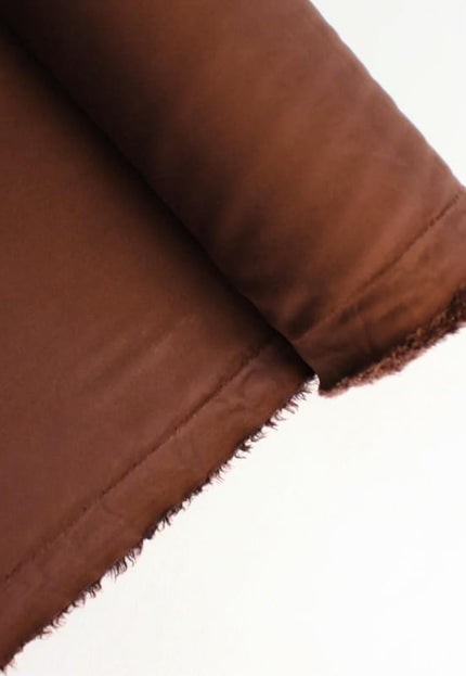 Tela de sarga Tencel™ color coral y marrón oscuro por yarda, 56 pulgadas de ancho, 145 g/m², Lyocell India