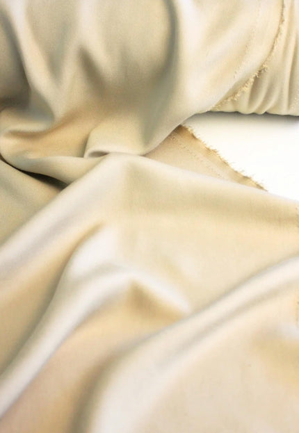 Olive green and Beige Tencel™ Twill Fabric by the yard, 56 inches wide, 145 GSM, Lyocell India