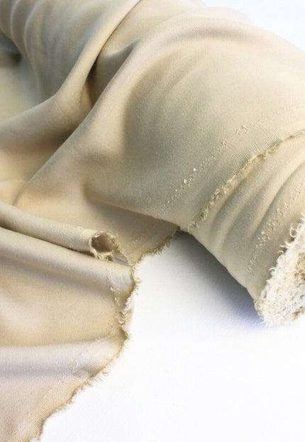 Olive green and Beige Tencel™ Twill Fabric by the yard, 56 inches wide, 145 GSM, Lyocell India