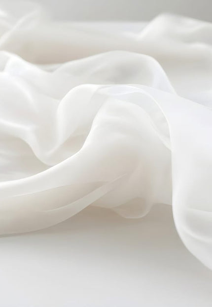 Pure Mulberry Silk Organza Fabric by the yard, 44 inches wide, 98 GSM