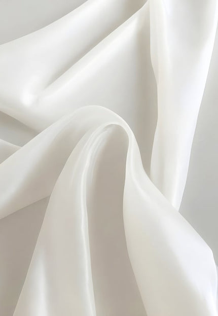 Pure Mulberry Silk Organza Fabric by the yard, 44 inches wide, 98 GSM