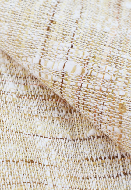 Tissu en soie Eri mélangée à de la soie Lotus au mètre, 44 pouces de large, 201 GSM