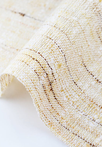 Tissu en soie Eri mélangée à de la soie Lotus au mètre, 44 pouces de large, 201 GSM