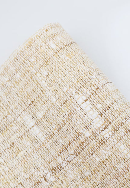 Tissu en soie Eri mélangée à de la soie Lotus au mètre, 44 pouces de large, 201 GSM