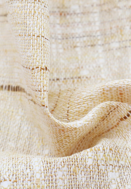 Tissu en soie Eri mélangée à de la soie Lotus au mètre, 44 pouces de large, 201 GSM