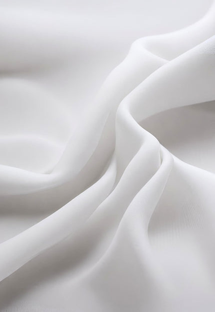 Pure Mulberry Silk Georgette Satin Fabric by the yard, 44 inches wide, 98 GSM