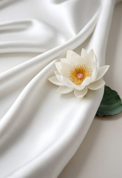 Natural Lotus Silk Fabric by the yard, 44" inch wide, 135 GSM, Vegan Silk, Organic Silk, Non-Violent silk, Oeko-Tex Certified
