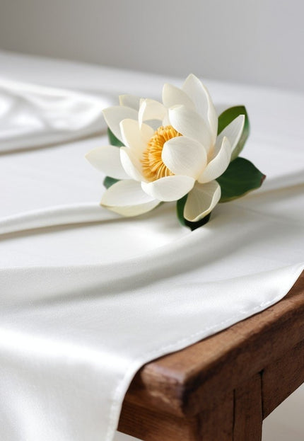 Natural Lotus Silk Fabric by the yard, 44" inch wide, 135 GSM, Vegan Silk, Organic Silk, Non-Violent silk, Oeko-Tex Certified