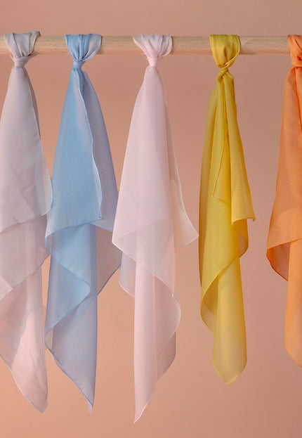 Pañuelos de seda de bambú veganos, 80 g/m², 45 x 45 cm