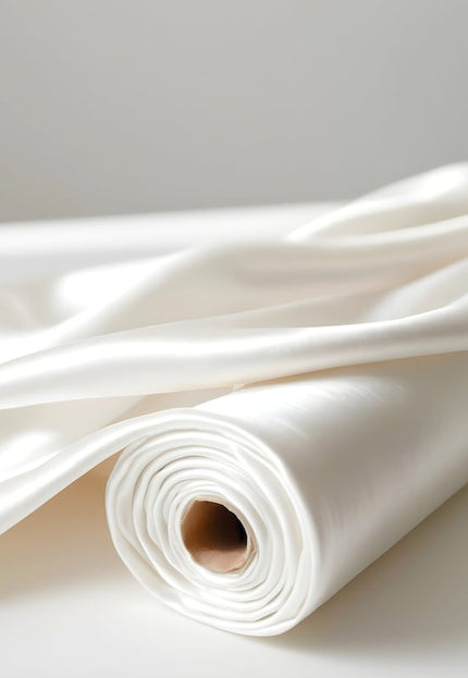 Pure Mulberry Ghazi Satin Silk Fabric by the yard, 44 inches wide, 116 GSM