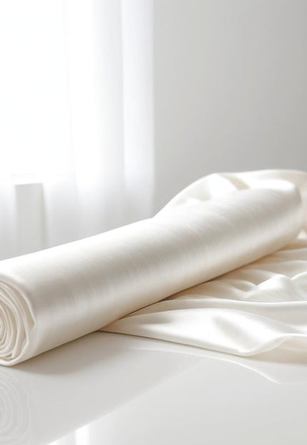 Pure Mulberry Ghazi Satin Silk Fabric by the yard, 44 inches wide, 116 GSM