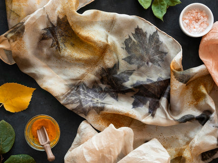 Foulard imprimé écologique, tissu en soie Tussar sans cruauté, 59 x 45 pouces, 135 g/m²