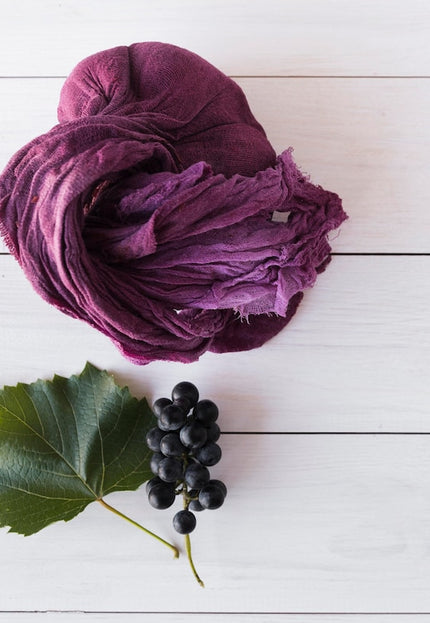 Tissu en soie Tussar éco-imprimé au mètre, 45 pouces de large, 105 g/m²