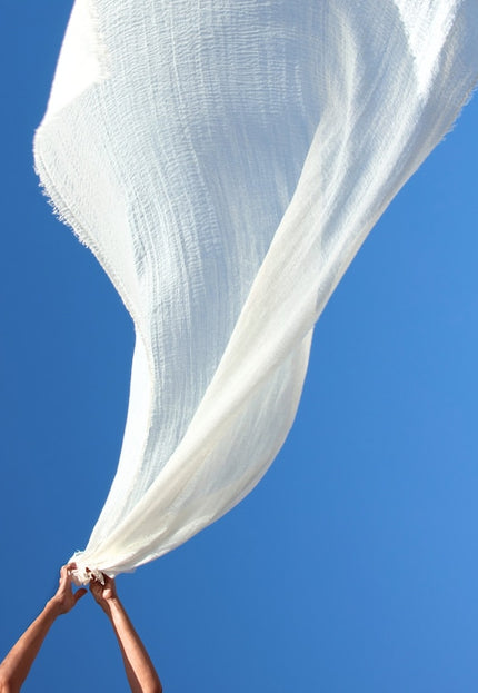 Natural RFD Rose Silk Chiffon Fabric by the yard, 44" inches wide, 90 GSM