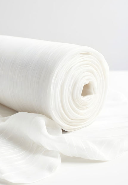 Natural RFD Rose Silk Chiffon Fabric by the yard, 44" inches wide, 90 GSM