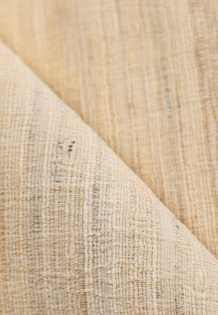 Seda Eri Peace tejida a mano en color beige natural por yarda, 44 pulgadas de ancho, 402 GSM