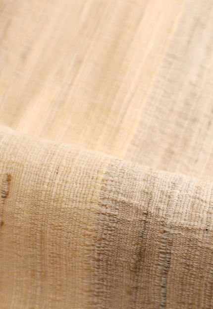 Seda Eri Peace tejida a mano en color beige natural por yarda, 44 pulgadas de ancho, 402 GSM