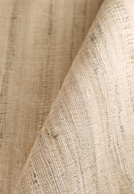 Seda Eri Peace tejida a mano en color beige natural por yarda, 44 pulgadas de ancho, 402 GSM