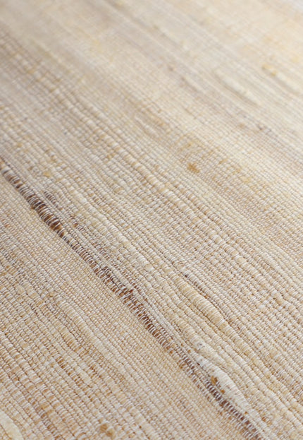 Seda Eri Peace tejida a mano en color beige natural por yarda, 44 pulgadas de ancho, 402 GSM