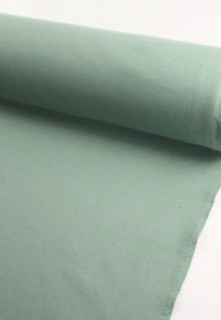 Tissu côtelé interlock en jersey de chanvre, 53 pouces de large, 305 g/m², côte 2x1