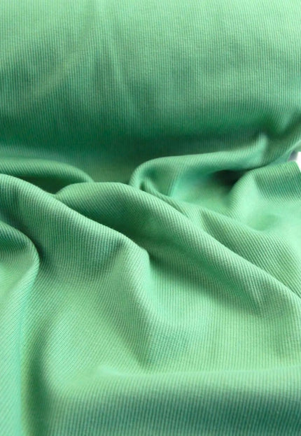 Tissu côtelé interlock en jersey de chanvre, 53 pouces de large, 305 g/m², côte 2x1