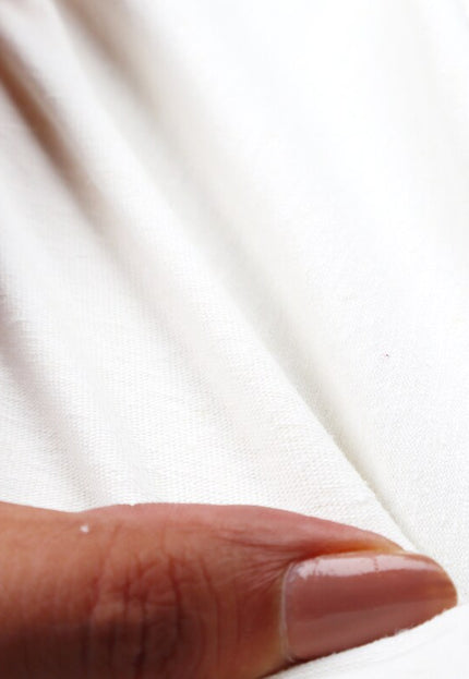 Tejido de punto jersey sencillo de cáñamo orgánico teñible por yarda, 58 pulgadas de ancho, 203 GSM, 5 % licra elastano