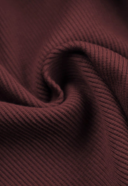 Tissu côtelé interlock en jersey de chanvre, 53 pouces de large, 334 g/m², côte 2x1