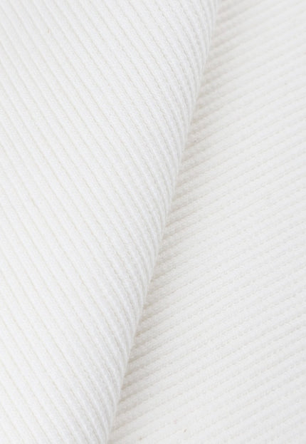 Tissu côtelé interlock en jersey de chanvre, 53 pouces de large, 334 g/m², côte 2x1