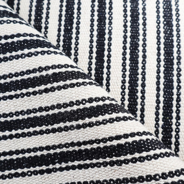 Tissu jacquard en chanvre et coton tissé à la main au mètre, 45 pouces, 306 g/m²