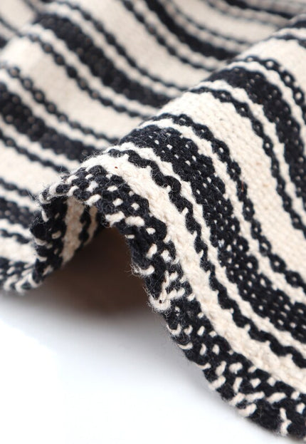 Tela Jacquard de cáñamo y algodón tejida a mano por yarda, 45 pulgadas, 306 GSM