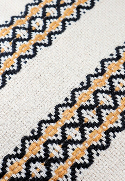 Tela Jacquard de cáñamo con mezcla de algodón, tejida a mano, por yarda, 45 pulgadas de ancho, 340 g/m²